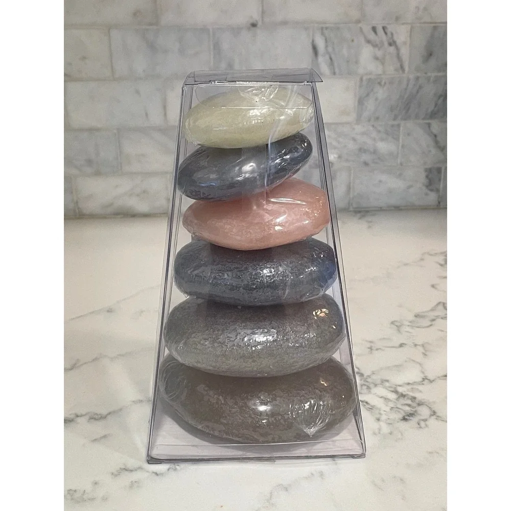 Smith‎ & Hawken Stone Floating Candles Pillar Rocks Set of 6